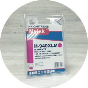 Совместимый картридж HP 940XL (C4908A) (1 400 стр.) пурпурный  (MyInk) 